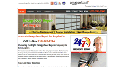 Desktop Screenshot of garagedoorrepairlosangelescal.com