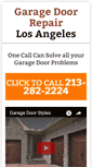 Mobile Screenshot of garagedoorrepairlosangelescal.com