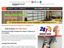 Tablet Screenshot of garagedoorrepairlosangelescal.com